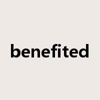 benefited是什么意思