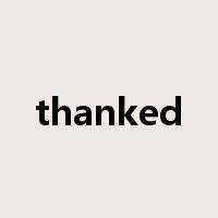 thanked是什么意思