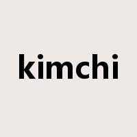 kimchi是什么意思