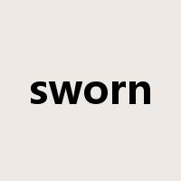 sworn是什么意思