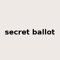secret ballot是什么意思