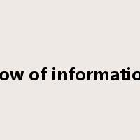 flow of information是什么意思