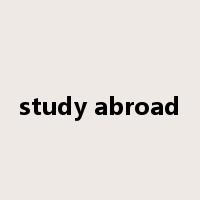 study abroad是什么意思