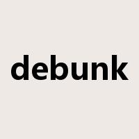 debunk是什么意思