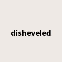 disheveled是什么意思
