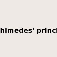 Archimedes' principle是什么意思