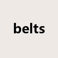 belts是什么意思