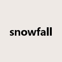 snowfall是什么意思
