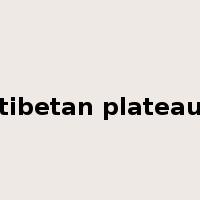 tibetan plateau是什么意思
