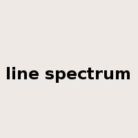 line spectrum是什么意思