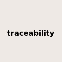 traceability是什么意思