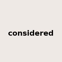 considered是什么意思