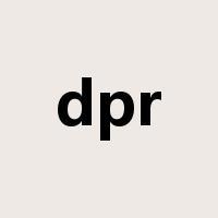 dpr是什么意思