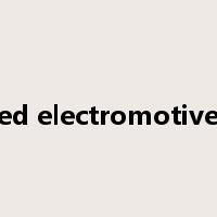 induced electromotive force是什么意思