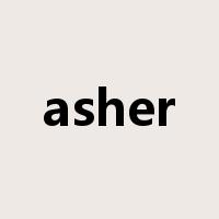 asher是什么意思