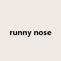 runny nose是什么意思