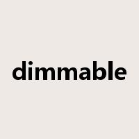 dimmable是什么意思
