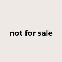 not for sale是什么意思