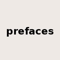 prefaces是什么意思