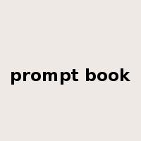prompt book是什么意思