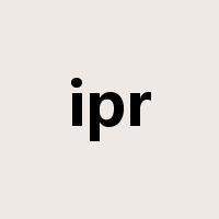 ipr是什么意思