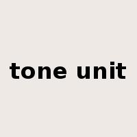 tone unit是什么意思