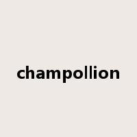 champollion是什么意思