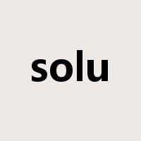 solu是什么意思