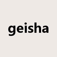 geisha是什么意思