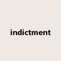 indictment是什么意思