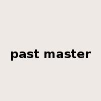 past master是什么意思