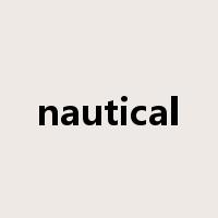 nautical是什么意思