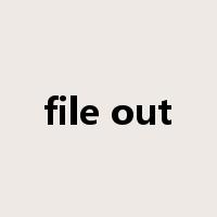 file out是什么意思