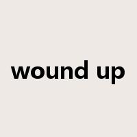 wound up是什么意思
