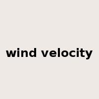 wind velocity是什么意思