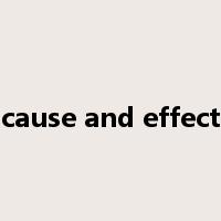 cause and effect是什么意思