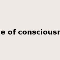 state of consciousness是什么意思
