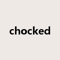chocked是什么意思