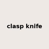 clasp knife是什么意思