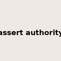 assert authority是什么意思