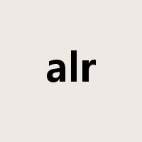 alr是什么意思