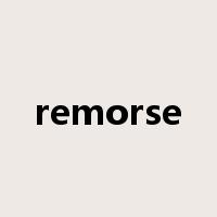 remorse是什么意思