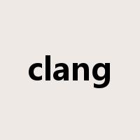 clang是什么意思