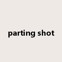 parting shot是什么意思