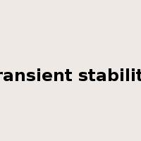 transient stability是什么意思