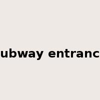 subway entrance是什么意思