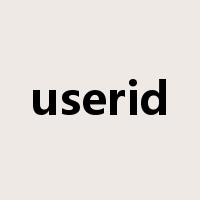 userid是什么意思