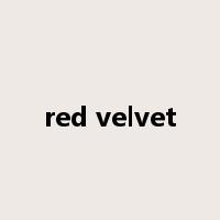 red velvet是什么意思