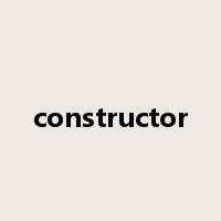 constructor是什么意思