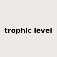 trophic level是什么意思